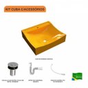 Ver imagem 3 de Kit Cuba Q440 com Válvula Click 1"b Pol. e Sifão Pvc e Flexível Compace