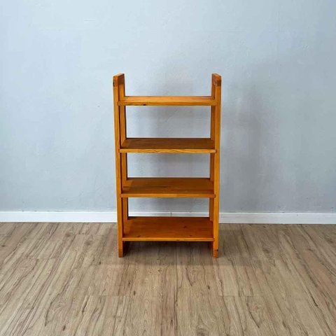 Aparador Linea Slim Rústico 4 Prateleiras Madeira Maciça 54cm Amadeirado Artfactory Design