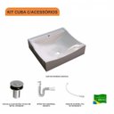 Ver imagem 3 de Kit Cuba Q440 com Válvula Click 1"b Pol. e Sifão Pvc e Flexível Compace