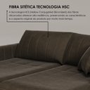 Ver mais imagens de Sofá Cama Retrátil em Madeira Eucalipto e Veludo 230cm Uruguai