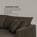 Ver imagem 7 de Sofá Cama Retrátil em Madeira Eucalipto e Veludo 230cm Uruguai