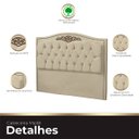 Ver imagem 6 de Cabeceira Casal King Size Estofada para Cama Box Maitê Veludo Bege
