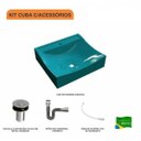 Ver imagem 3 de Kit Cuba Q440 com Válvula Click 1 Polegada Sifão Cromado e Flexível Compace