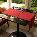 Ver imagem 2 de Trilho de Mesa Vermelho - Poliéster, 40x120cm