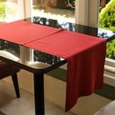 Ver imagem 1 de Trilho de Mesa Vermelho - Poliéster, 40x120cm