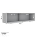 Ver imagem 4 de Armário Aéreo Planejado Porta Basculante 120cm Nara CabeCasa MadeiraOriginals Cinza