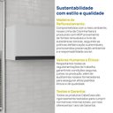 Ver imagem 6 de Armário Aéreo Planejado Porta Basculante 120cm Nara CabeCasa MadeiraOriginals Cinza