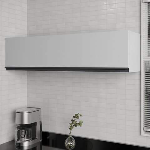 Armário Aéreo Porta Basculante 120cm Nara CabeCasa MadeiraOriginals Cinza