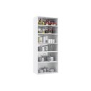 Ver imagem 4 de Paneleiro de Cozinha Modulado Topázio 6 Portas (2 c/ Vidro) Branco/Preto - Telasul