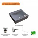 Ver imagem 3 de Kit Cuba Q440 com Válvula Click 1"g Pol. e Sifão Cromado e Flexível Compace