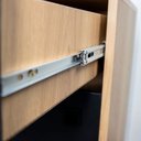 Ver imagem 3 de Gaveteiro Roma 3 Gavetas Catedral com Preto Metta Mobili