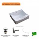 Ver imagem 3 de Kit Cuba Q440 com Válvula Click 1"g Pol. e Sifão Cromado e Flexível Compace