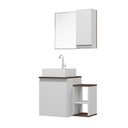 Ver imagem 1 de Conjunto Gabinete Armário para Banheiro Itália completo com Cuba e Torneira