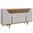 Ver imagem 1 de Balcão Buffet 4 Portas Danubio 180 cm Off White Naturalle Bechara