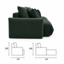 Ver imagem 5 de Sofá Retrátil 4 Lugares Linho Armani 2,50 Mts Oliva