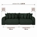 Ver imagem 4 de Sofá Retrátil 4 Lugares Linho Armani 2,50 Mts Oliva