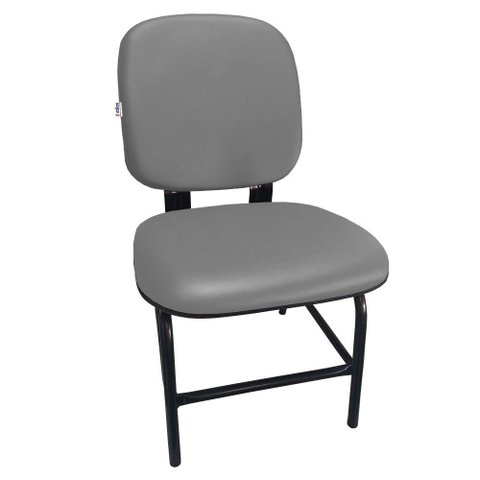 Cadeira Cadeirão Reforçado Plus Size 180 Kg Anatômica Courvin Cinza