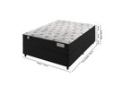 Ver imagem 2 de Cama Box Preto + Colchão Casal Smart Classic Preto (138x188x64) - Molas Ensacadas - Plumatex