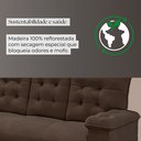 Ver mais imagens de Conjunto Sofá 3 e 2 Lugares Irlanda Veludo Marrom
