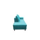 Ver imagem 2 de Divã Recamier Berlim 1,60 cm Lado Esquerdo Suede Azul Turqueza