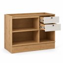 Ver imagem 5 de Balcão de Cozinha para Pia com 2 Gavetas e Frentes em MDF Americana Provence Cinamomo/Off White