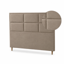 Ver imagem 3 de Cabeceira para Cama King Estofada 1,93 m Alice Vilajo – Suede Camurça