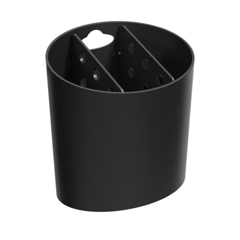 Escorredor de Talheres Oval Coza Basic Preto