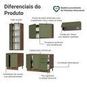 Ver imagem 4 de Armário de Cozinha Completa 270 cm Rustic/Verde Vik Madesa 05
