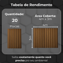 Ver imagem 6 de Kit 20 Placas Painel Ripado Pvc 3d 20x300cm Decorativo