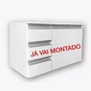 Ver imagem 2 de Gabinete Suspenso Banheiro Super Luxo 3 Gavetas 2 Portas + Suporte Ecopux Ecogbs - Ecoplanejados
