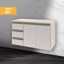 Ver imagem 3 de Gabinete Suspenso Banheiro Super Luxo 3 Gavetas 2 Portas + Suporte Ecopux Ecogbs - Ecoplanejados