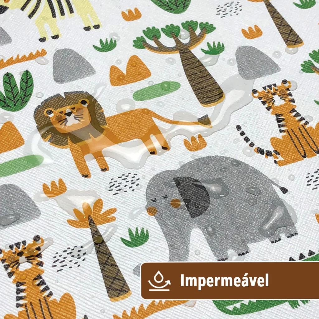 6 Jogo Americano Infantil Savana Impermeável Pvc 6 Lugares - 4