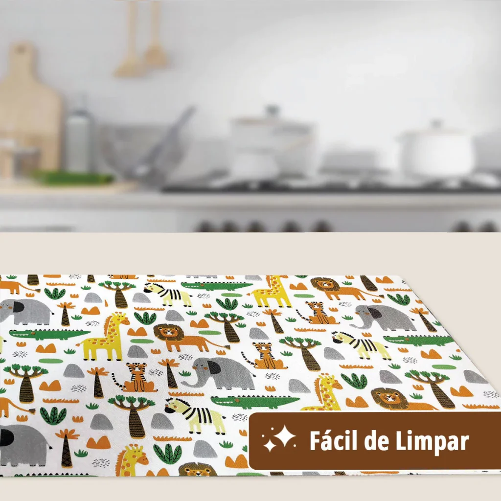 6 Jogo Americano Infantil Savana Impermeável Pvc 6 Lugares - 2