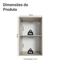 Ver imagem 3 de Armário Aéreo 40cm 1 Porta Nice Madesa