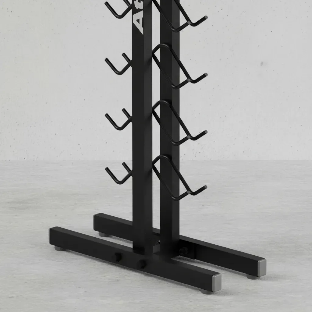 Ver imagem 5 de Suporte de Halter Athletic Advanced para 5 Pares até 30kg Total Organizador Semi-profissional