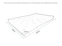 Ver mais imagens de Colchão Futon Casal Dobrável Sofá Cama Bege