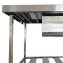 Ver imagem 7 de Pia Aço Inox Industrial 140x70x90 Cm Cuba Grande Cubão Direita Nortinox