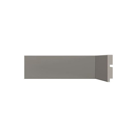 Rodapé 451 Cinza Titanium Poliestireno com 7cm Santa Luzia