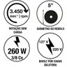 Moto Esmeril 260 W 5 Tramontina para Uso Profissional Bivolt Tramontina - 5