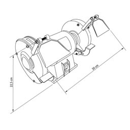 Moto Esmeril 260 W 5 Tramontina para Uso Profissional Bivolt Tramontina - 8