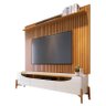 Rack Bancada Ambiene Studio com Painel para Tv Loft 1.8 Off White Nature - Imcal - 7