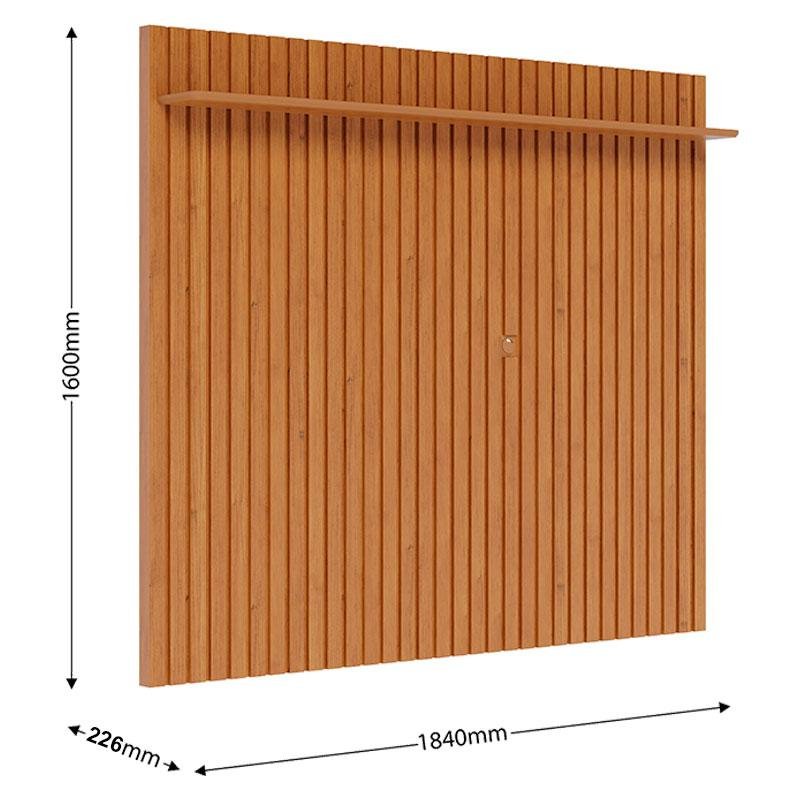 Rack Bancada Ambiene Studio com Painel para Tv Loft 1.8 Off White Nature - Imcal - 3