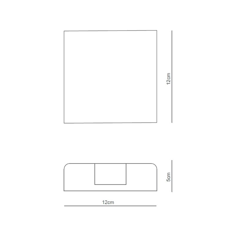 Arandela Led Abs 3w 3000k Luz Amarela Ip65 Yamamura - 3