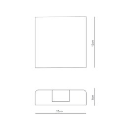 Arandela Led Abs 3w 3000k Luz Amarela Ip65 Yamamura - 3