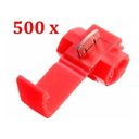 Ver imagem 1 de 500 X Conector Derivação Emenda Fios Vermelho 0,5 a 1,5mm