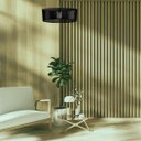 Ver imagem 3 de Luminária Pendente Zepelim Modelo Ripado -:Preta