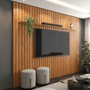 Ver imagem 3 de Painel Supremo 230cm para Tv até 85 Polegadas Patrimar Cor Cinamomo