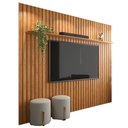 Ver imagem 1 de Painel Supremo 230cm para Tv até 85 Polegadas Patrimar Cor Cinamomo