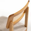 Ver imagem 6 de Kit 2 Cadeiras Lua de Madeira Maciça Nobre com Encosto em Tela - Facinatta Mel