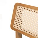 Ver mais imagens de Kit 2 Cadeiras Lua de Madeira Maciça Nobre com Encosto em Tela - Facinatta Mel